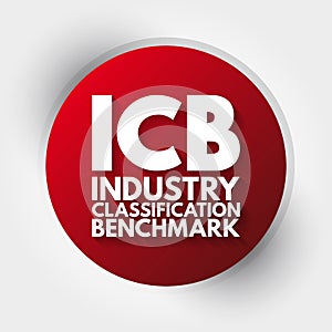 ICB - Industry Classification Benchmark acronym, technology concept background