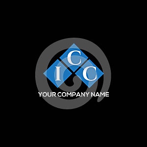 ICC letter logo design on BLACK background. ICC creative initials letter logo concept. ICC letter design photo