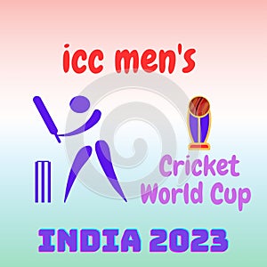 Icc men\'s cricket World Cup India 2023 poster