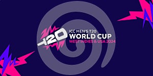 , ICC Mens T20 World Cup Cricket 2024 in the US and West Indies logo