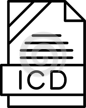 ICD Outline Vector Icon
