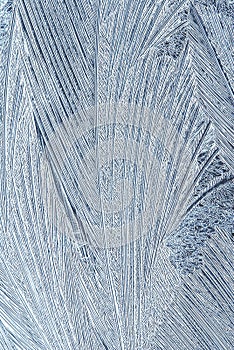 Ice accretion on window photo