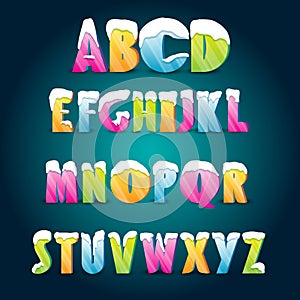 Ice age alphabet
