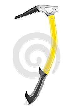 Ice ax equipment for mountaineering vector illustration