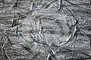 Ice background. ice surface texture