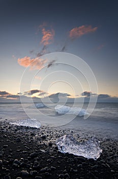 Ice on the beach