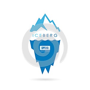 Ice berg vector logo photo