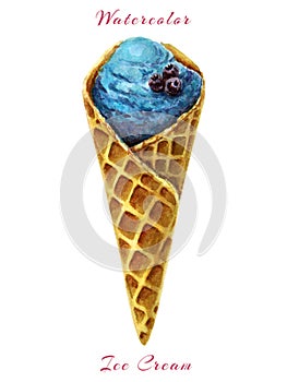 Ice berry. Red juicy Ice lolly. realistic ice cream illustration