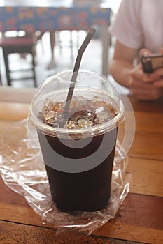 Ice black coffee