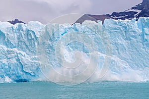 Bloques descendente glaciar en 