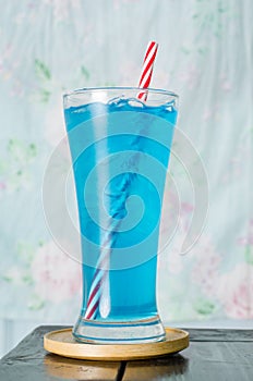 Ice blue drink