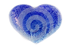 An ice blue heart