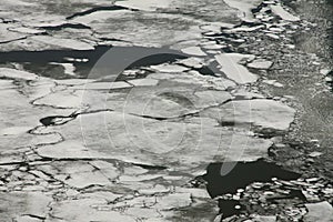 Ice Breaking on a Frozen Lake