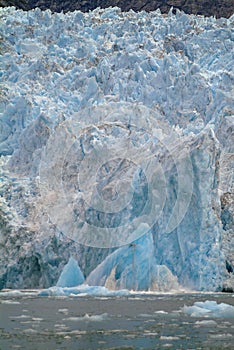Calving Ice on the LeConte Glacier