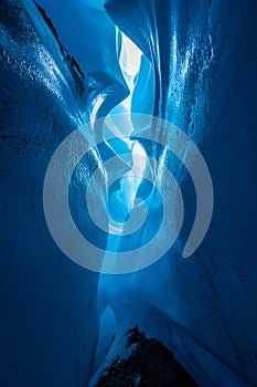 Ice canyon on the Matanuska Glacier