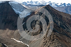 Ice capped mountains in Kluane National Park, Yukon, Canada