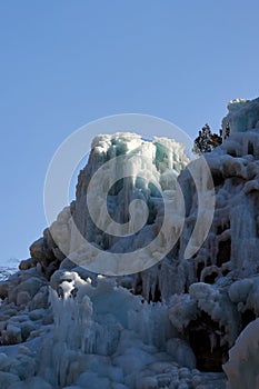 Ice cascade, iceberg