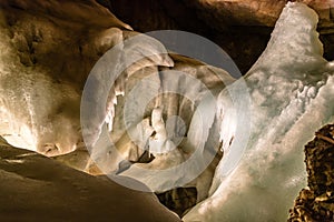 Ice cave in the Alps