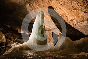 Ice cave in the Alps