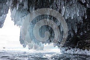 Ice cave on Olkhon Island