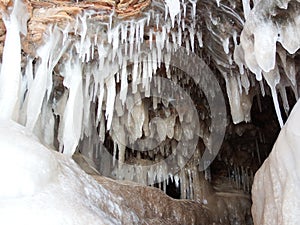 Ice Cave Stalactites