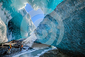 Ice caves in Iceland