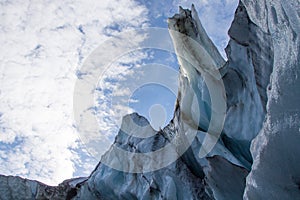 Ice caves near Kverfjoll area, Iceland nature