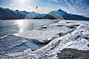 Ice on the Chilkat River