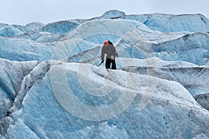 Ice climbing Mendenhall Glacier, Juneau, Alaska