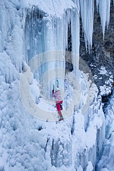 Ice climbing the North Caucasus.