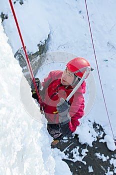 Ice climbing the North Caucasus.