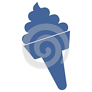 Ice cone Isolated Vector icon which can easily modify or edit