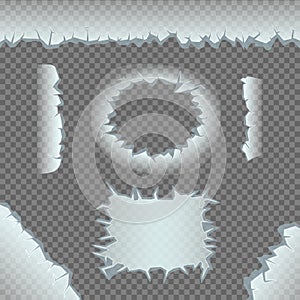 Ice crack template set