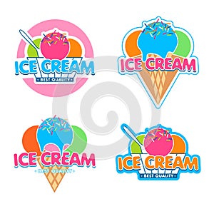 Ice Cream 4 vector logos