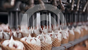 Ice cream automatic production line.