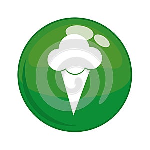 Ice cream button icon