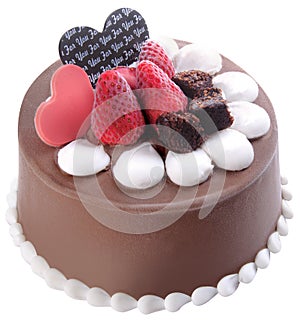 Ice cream. chocolate ice cream cake