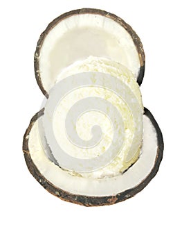 Ice-cream in coconut