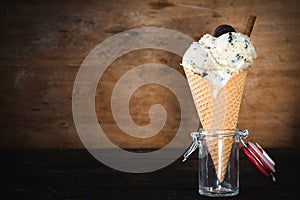 Ice cream in the cone