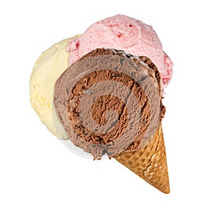 Ice cream in cone