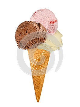 Ice cream in cone