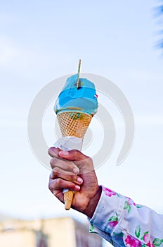 Ice cream cone, fresh for your hot summer, with many delicious flavors