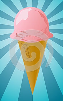 Ice cream cone illustration