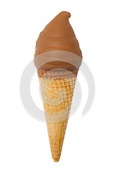 Ice cream cone isolated on white background