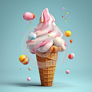 Ice cream cones.concept