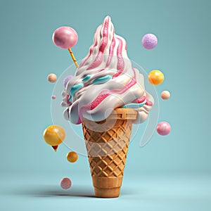 Ice cream cones.concept