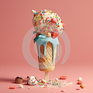 Ice cream cones.concept