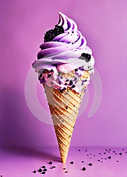 Ice cream is a dessert, which is a mass frozen in the process of continuous whipping