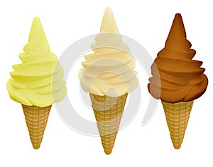 Ice cream flavours photo
