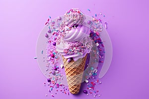 ice cream frozen treat sundae summer treat delicious dessert icecream dessert lover\'s delight